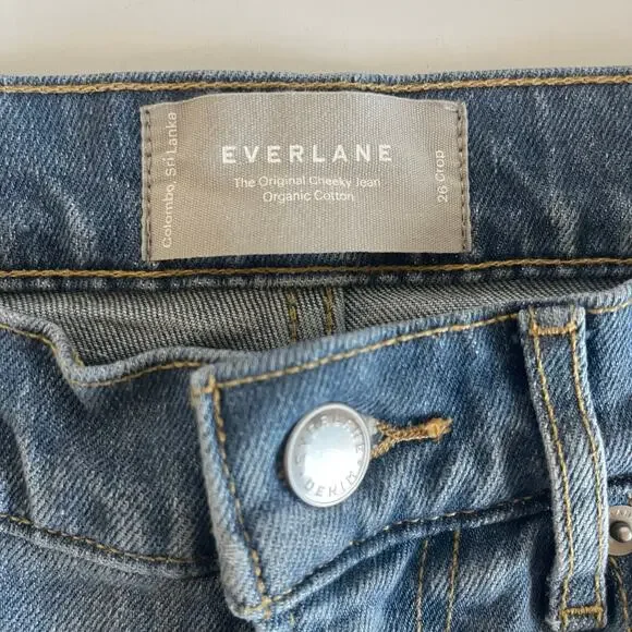 Everlane The Original Cheeky Jean Clean High Rise Clean Hem Cotton Size 26 Crop - Picture 8 of 9